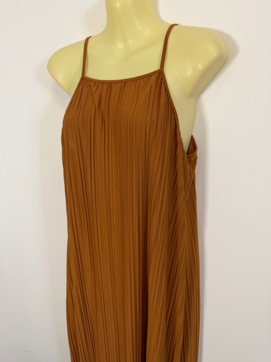 a new day Rust-Brown Pleated Maxi Dress - Picture 4 of 6